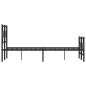 vidaXL Bettgestell mit Kopf- und Fußteil Metall Schwarz 120x190 cm vidaXL Bettgestell mit Kopf- und Fußteil Metall Schwarz 120x190 cm