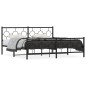 vidaXL Metallbett ohne Matratze mit Fußteil Schwarz 180x200 cm vidaXL Metallbett ohne Matratze mit Fußteil Schwarz 180x200 cm