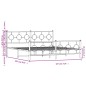 vidaXL Metallbett ohne Matratze mit Fußteil Schwarz 180x200 cm vidaXL Metallbett ohne Matratze mit Fußteil Schwarz 180x200 cm