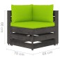 vidaXL 6-tlg. Garten-Lounge-Set mit Kissen Grau Imprägniertes Holz vidaXL 6-tlg. Garten-Lounge-Set mit Kissen Grau Imprägniertes Holz