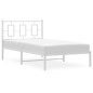 vidaXL Bettgestell mit Kopfteil Metall Weiß 100x190 cm vidaXL Bettgestell mit Kopfteil Metall Weiß 100x190 cm