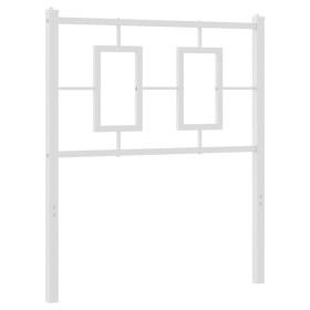 vidaXL Kopfteil Metall Weiß 80 cm