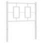 vidaXL Kopfteil Metall Weiß 80 cm