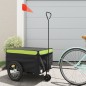vidaXL Fahrradanhänger Schwarz und Grün 45 kg Eisen vidaXL Fahrradanhänger Schwarz und Grün 45 kg Eisen