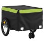 vidaXL Fahrradanhänger Schwarz und Grün 45 kg Eisen vidaXL Fahrradanhänger Schwarz und Grün 45 kg Eisen