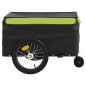 vidaXL Fahrradanhänger Schwarz und Grün 45 kg Eisen vidaXL Fahrradanhänger Schwarz und Grün 45 kg Eisen