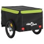 vidaXL Fahrradanhänger Schwarz und Grün 45 kg Eisen vidaXL Fahrradanhänger Schwarz und Grün 45 kg Eisen