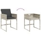vidaXL 9-tlg. Garten-Essgruppe mit Kissen Hellgrau Poly Rattan vidaXL 9-tlg. Garten-Essgruppe mit Kissen Hellgrau Poly Rattan