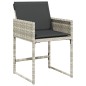 vidaXL 13-tlg. Garten-Essgruppe mit Kissen Hellgrau Poly Rattan vidaXL 13-tlg. Garten-Essgruppe mit Kissen Hellgrau Poly Rattan