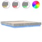 vidaXL Bettgestell mit LED Betongrau 180x200 cm vidaXL Bettgestell mit LED Betongrau 180x200 cm