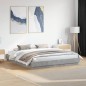 vidaXL Bettgestell mit LED Betongrau 180x200 cm vidaXL Bettgestell mit LED Betongrau 180x200 cm