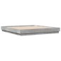 vidaXL Bettgestell mit LED Betongrau 180x200 cm vidaXL Bettgestell mit LED Betongrau 180x200 cm