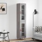 vidaXL Highboard Grau Sonoma 34,5x34x180 cm Holzwerkstoff vidaXL Highboard Grau Sonoma 34,5x34x180 cm Holzwerkstoff
