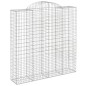vidaXL Gabionen mit Hochbogen 13Stk. 200x50x200/220cm Verzinktes Eisen vidaXL Gabionen mit Hochbogen 13Stk. 200x50x200/220cm Verzinktes Eisen