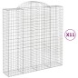 vidaXL Gabionen mit Hochbogen 11Stk. 200x50x200/220cm Verzinktes Eisen vidaXL Gabionen mit Hochbogen 11Stk. 200x50x200/220cm Verzinktes Eisen
