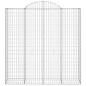 vidaXL Gabionen mit Hochbogen 11Stk. 200x50x200/220cm Verzinktes Eisen vidaXL Gabionen mit Hochbogen 11Stk. 200x50x200/220cm Verzinktes Eisen