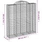 vidaXL Gabionen mit Hochbogen 11Stk. 200x50x200/220cm Verzinktes Eisen vidaXL Gabionen mit Hochbogen 11Stk. 200x50x200/220cm Verzinktes Eisen