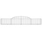 vidaXL Gabionen mit Hochbogen 30 Stk. 300x30x40/60 cm Verzinktes Eisen vidaXL Gabionen mit Hochbogen 30 Stk. 300x30x40/60 cm Verzinktes Eisen