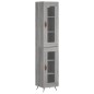 vidaXL Highboard Grau Sonoma 34,5x34x180 cm Holzwerkstoff vidaXL Highboard Grau Sonoma 34,5x34x180 cm Holzwerkstoff