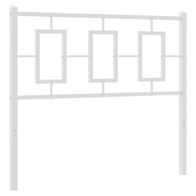 vidaXL Kopfteil Metall Weiß 100 cm