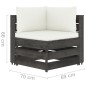 7-tlg. Garten-Lounge-Set mit Kissen Grau Imprägniertes Holz 7-tlg. Garten-Lounge-Set mit Kissen Grau Imprägniertes Holz