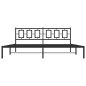 vidaXL Bettgestell mit Kopfteil Metall Schwarz 200x200 cm vidaXL Bettgestell mit Kopfteil Metall Schwarz 200x200 cm