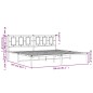 vidaXL Bettgestell mit Kopfteil Metall Schwarz 200x200 cm vidaXL Bettgestell mit Kopfteil Metall Schwarz 200x200 cm