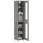vidaXL Highboard Grau Sonoma 34,5x34x180 cm Holzwerkstoff vidaXL Highboard Grau Sonoma 34,5x34x180 cm Holzwerkstoff