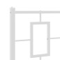 vidaXL Bettgestell mit Kopfteil Metall Weiß 80x200 cm vidaXL Bettgestell mit Kopfteil Metall Weiß 80x200 cm
