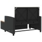 vidaXL Gartensofa mit Kissen 2-Sitzer Schwarz Poly Rattan&Akazienholz vidaXL Gartensofa mit Kissen 2-Sitzer Schwarz Poly Rattan&Akazienholz