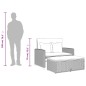 vidaXL Gartensofa mit Kissen 2-Sitzer Schwarz Poly Rattan&Akazienholz vidaXL Gartensofa mit Kissen 2-Sitzer Schwarz Poly Rattan&Akazienholz