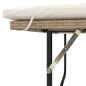 vidaXL Gartensofa mit Kissen 2-Sitzer Beige Poly Rattan & Akazienholz vidaXL Gartensofa mit Kissen 2-Sitzer Beige Poly Rattan & Akazienholz