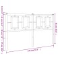 vidaXL Kopfteil Metall Schwarz 140 cm