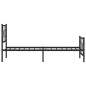 vidaXL Bettgestell mit Kopf- und Fußteil Metall Schwarz 100x190 cm vidaXL Bettgestell mit Kopf- und Fußteil Metall Schwarz 100x190 cm
