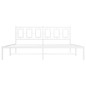 vidaXL Bettgestell mit Kopfteil Metall Weiß 183x213 cm vidaXL Bettgestell mit Kopfteil Metall Weiß 183x213 cm