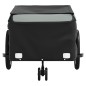 vidaXL Fahrradanhänger Schwarz und Grau 45 kg Eisen vidaXL Fahrradanhänger Schwarz und Grau 45 kg Eisen