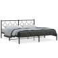 vidaXL Bettgestell mit Kopfteil Metall Schwarz 200x200 cm vidaXL Bettgestell mit Kopfteil Metall Schwarz 200x200 cm