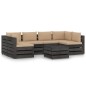 vidaXL 7-tlg. Garten-Lounge-Set mit Kissen Grau Imprägniertes Holz vidaXL 7-tlg. Garten-Lounge-Set mit Kissen Grau Imprägniertes Holz