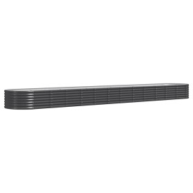 vidaXL Hochbeet Pulverbeschichteter Stahl 512x80x36 cm Anthrazit