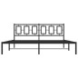 vidaXL Bettgestell mit Kopfteil Metall Schwarz 180x200 cm vidaXL Bettgestell mit Kopfteil Metall Schwarz 180x200 cm