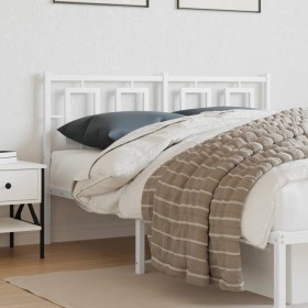 vidaXL Kopfteil Metall Weiß 140 cm