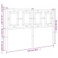 vidaXL Kopfteil Metall Schwarz 120 cm vidaXL Kopfteil Metall Schwarz 120 cm