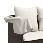 vidaXL Sonnenliege mit Dach und Kissen Braun Poly Rattan vidaXL Sonnenliege mit Dach und Kissen Braun Poly Rattan