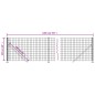 vidaXL Maschendrahtzaun mit Bodenflansch Anthrazit 1x10 m vidaXL Maschendrahtzaun mit Bodenflansch Anthrazit 1x10 m