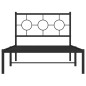 vidaXL Bettgestell mit Kopfteil Metall Schwarz 100x200 cm vidaXL Bettgestell mit Kopfteil Metall Schwarz 100x200 cm