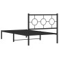 vidaXL Bettgestell mit Kopfteil Metall Schwarz 100x200 cm vidaXL Bettgestell mit Kopfteil Metall Schwarz 100x200 cm