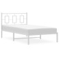 vidaXL Bettgestell mit Kopfteil Metall Weiß 100x200 cm vidaXL Bettgestell mit Kopfteil Metall Weiß 100x200 cm