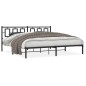 vidaXL Bettgestell mit Kopfteil Metall Schwarz 193x203 cm vidaXL Bettgestell mit Kopfteil Metall Schwarz 193x203 cm