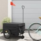 vidaXL Fahrradanhänger Schwarz 45 kg Eisen vidaXL Fahrradanhänger Schwarz 45 kg Eisen