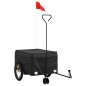 vidaXL Fahrradanhänger Schwarz 45 kg Eisen vidaXL Fahrradanhänger Schwarz 45 kg Eisen